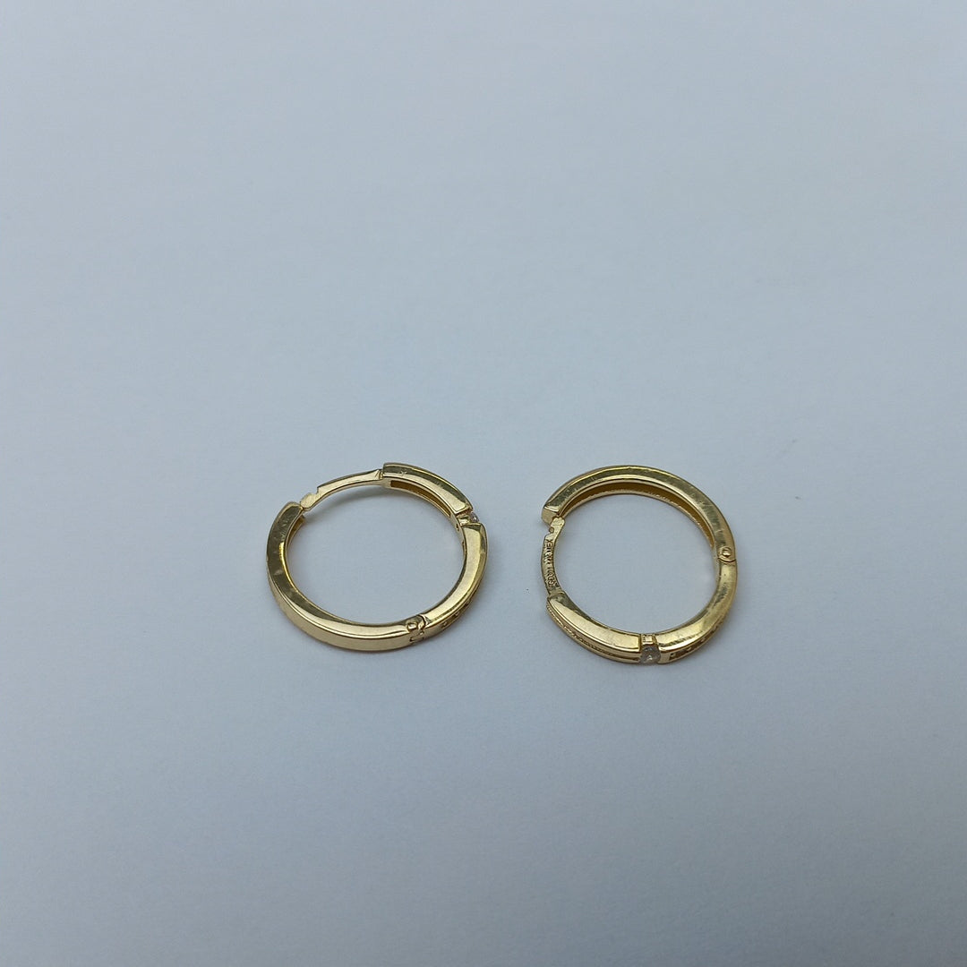 ARETES ARRACADAS LISAS 14K 2.3 GR (NUEVO)