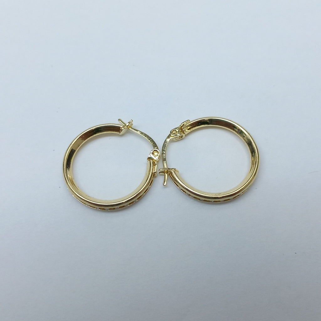 ARETES ARRACADAS CON CIRCONIAS 10K 1.8 GR (NUEVO)