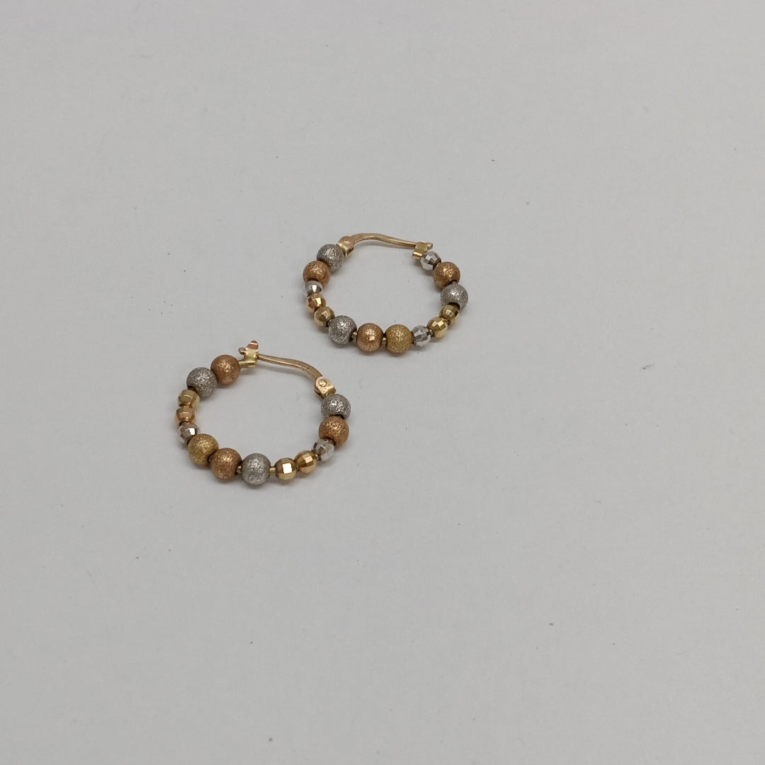 ARRACADAS PAR ORO 14 K 4.2 GRMS (SEMINUEVO)