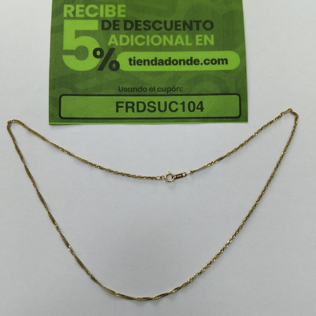 CADENA ORO 14 K 2.8 GRMS (SEMINUEVO)