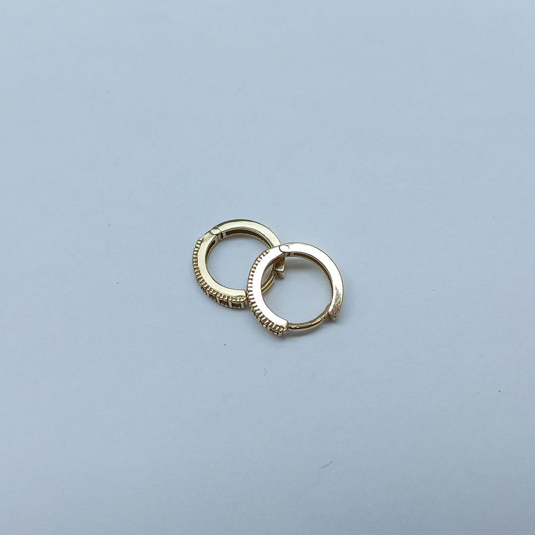 ARETES ARRACADAS CON CIRCONIAS 10K 1.2 GR (NUEVO)