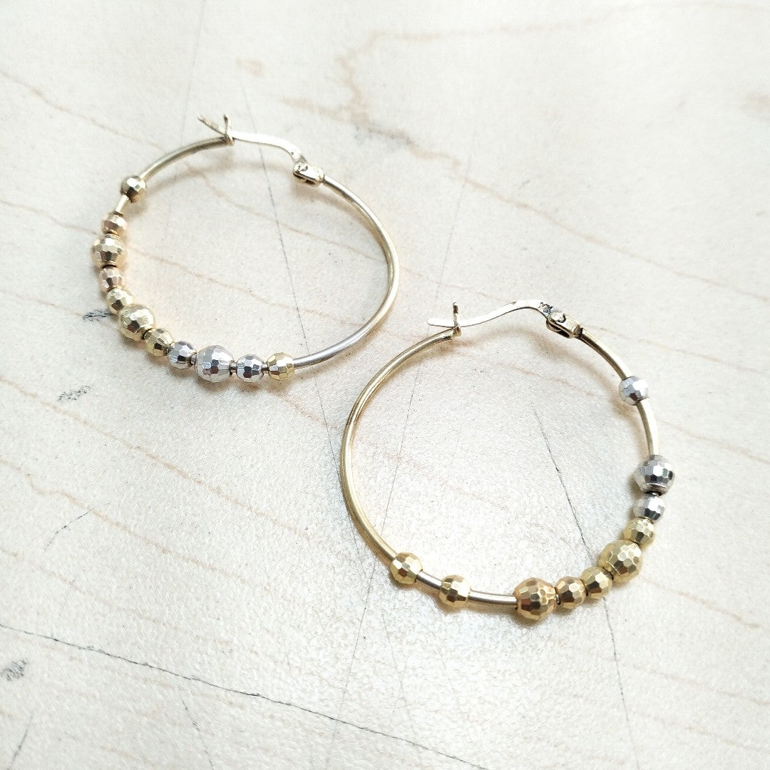 ARRACADAS PAR ORO 14 K 3.9 GRMS (SEMINUEVO)
