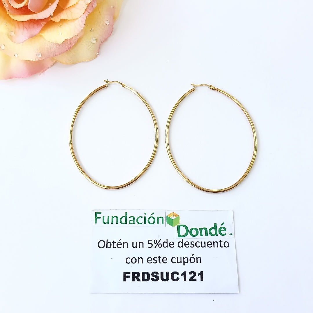 ARRACADAS PAR ORO 14 K 3,30 GRMS (SEMINUEVO)