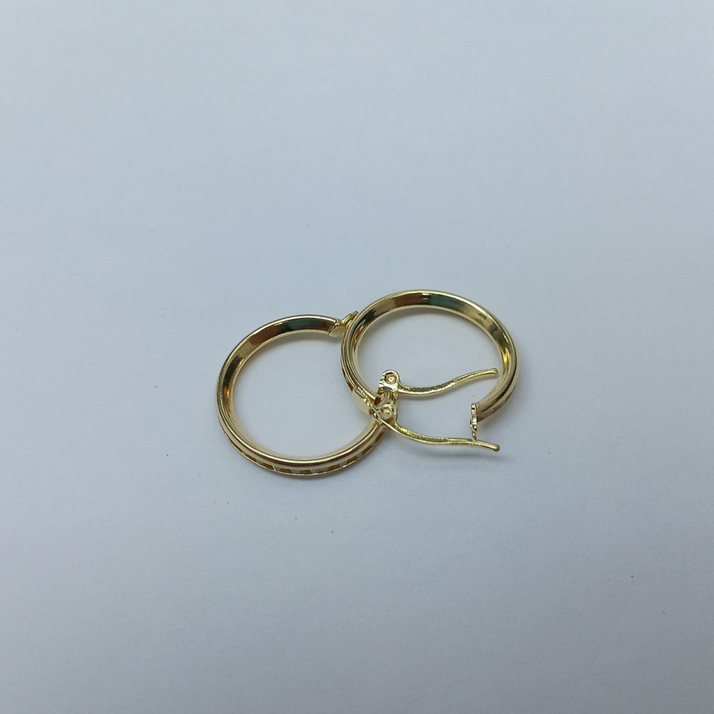 ARETES ARRACADAS CON CIRCONIAS 10K 1.8 GR (NUEVO)