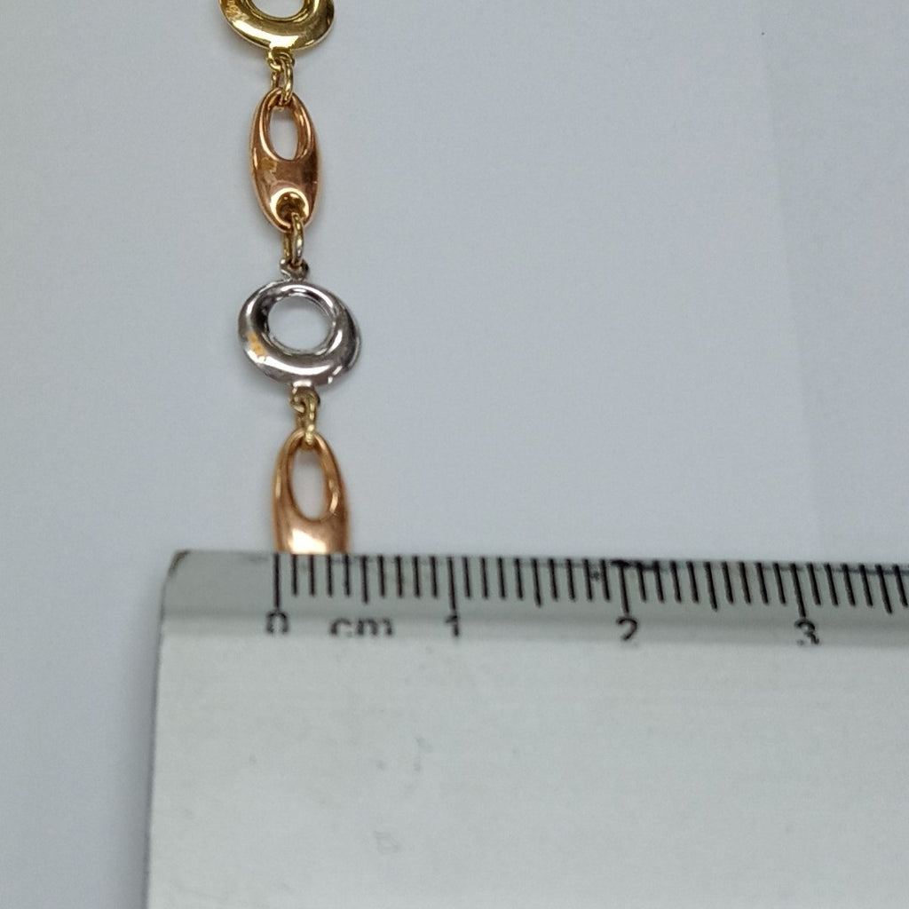 PULSERA ORO COMBINADO 14 K 1.4 GRMS (SEMINUEVO)
