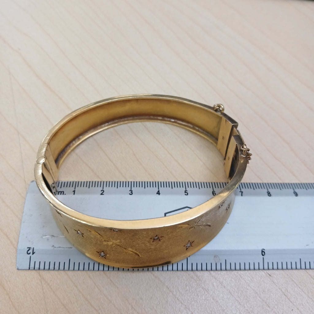 PULSERA RIGIDA ORO 18 K 35,50 GRMS (SEMINUEVO)