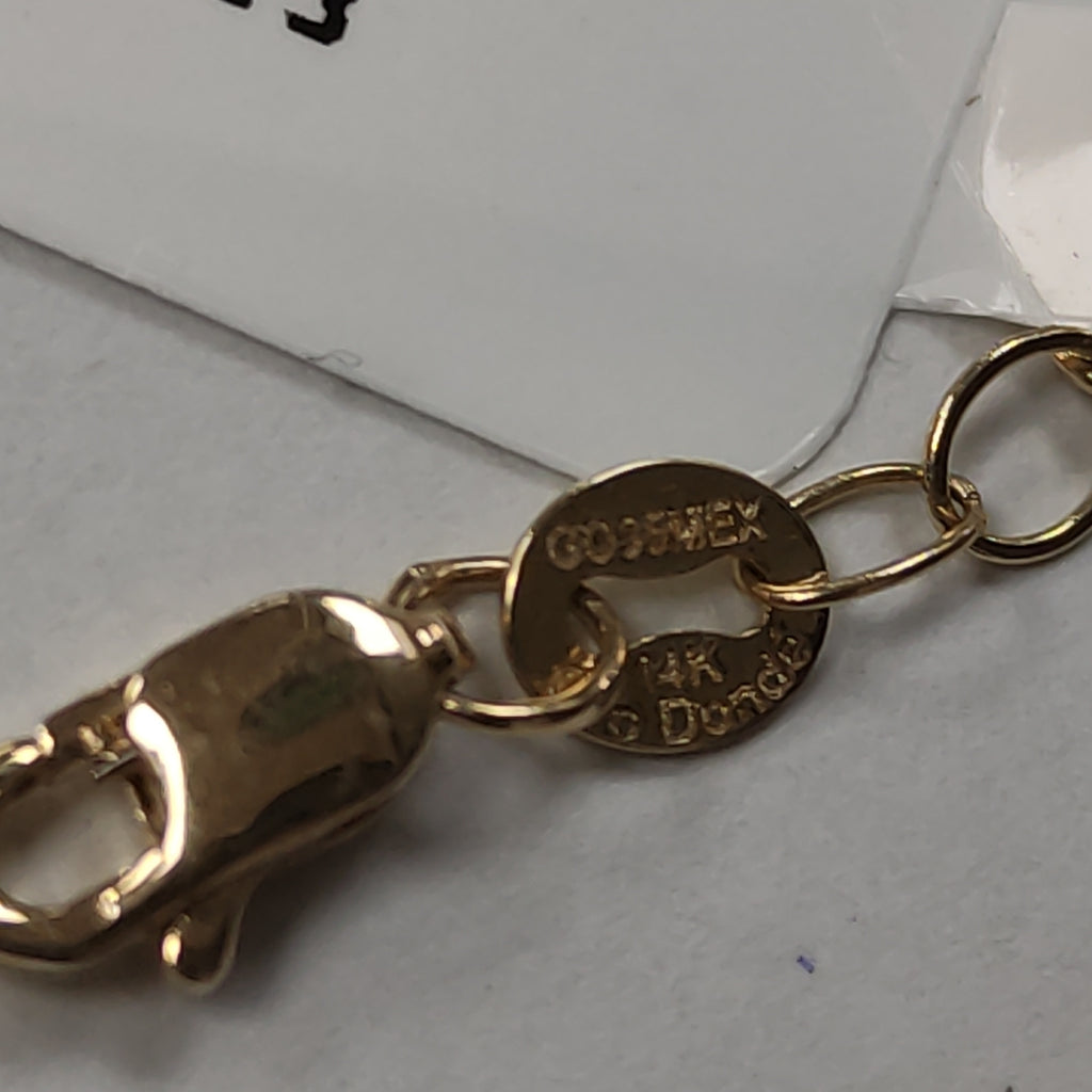 PULSERA ESPECIAL 14K 21 CM 1.9 GR (NUEVO)