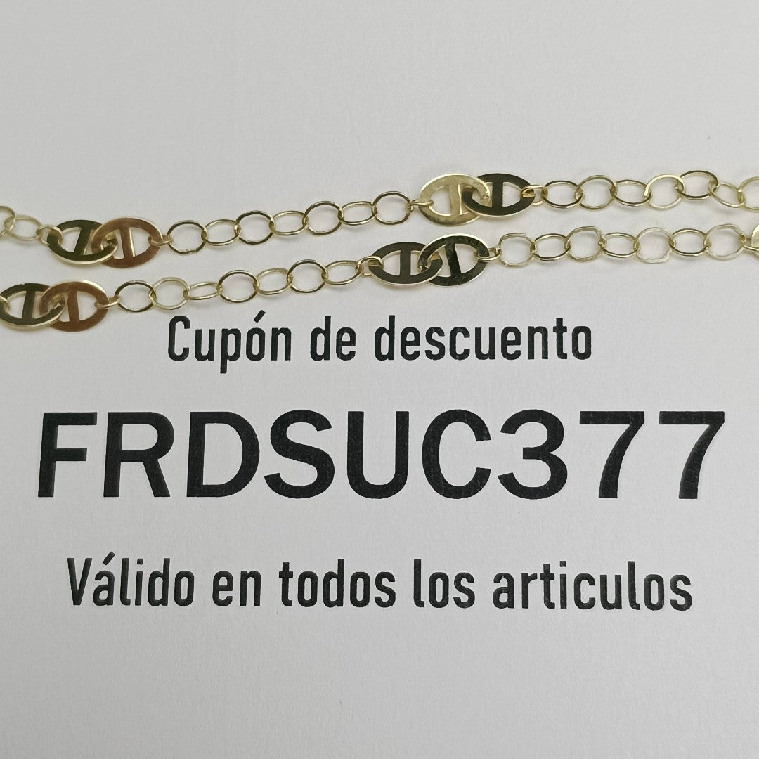PULSERA ESPECIAL 14K 18 CM 1.5 GR (NUEVO)