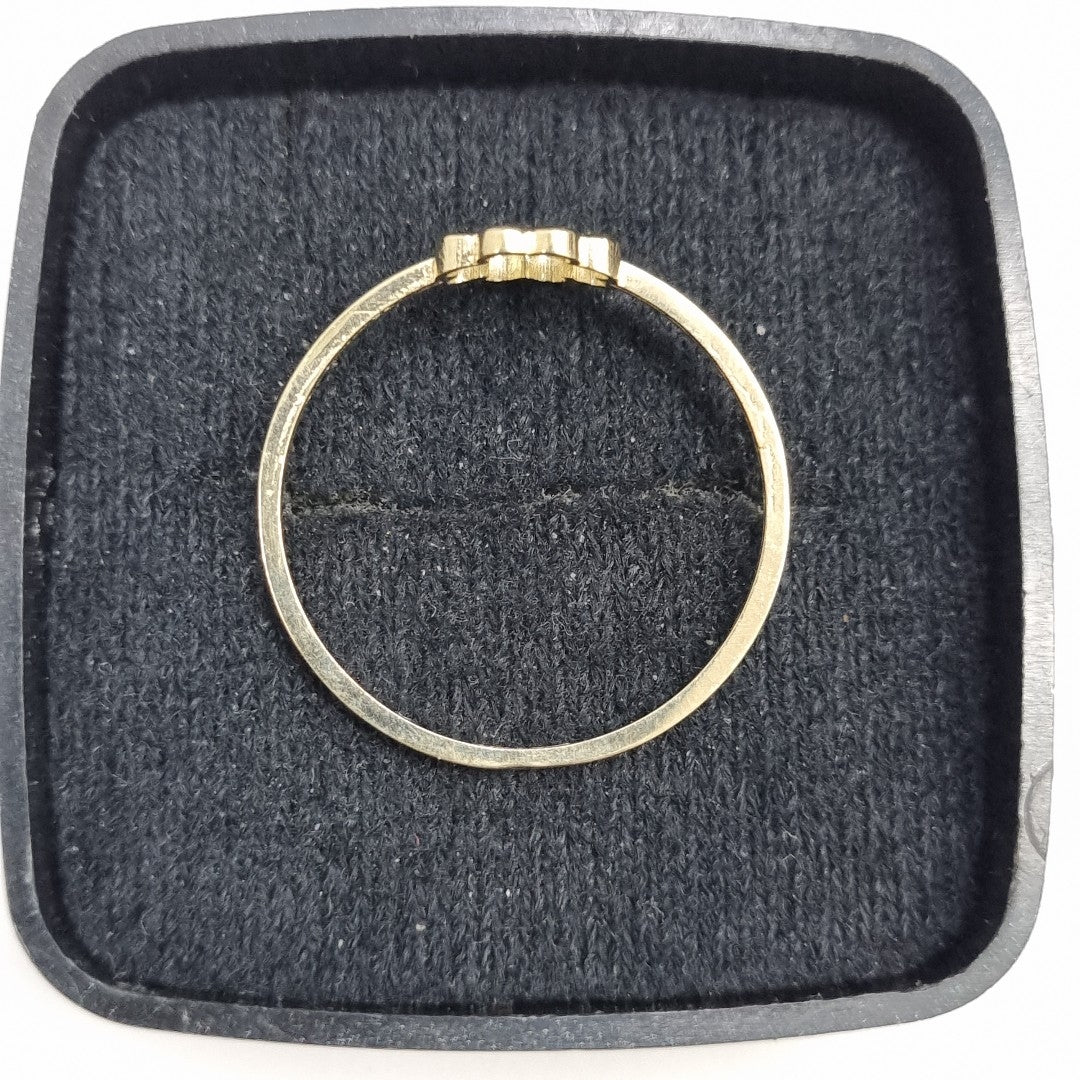 ANILLOS ANILLITO FIG TREBOL 10K TALLA 9 0.8 GR (NUEVO)