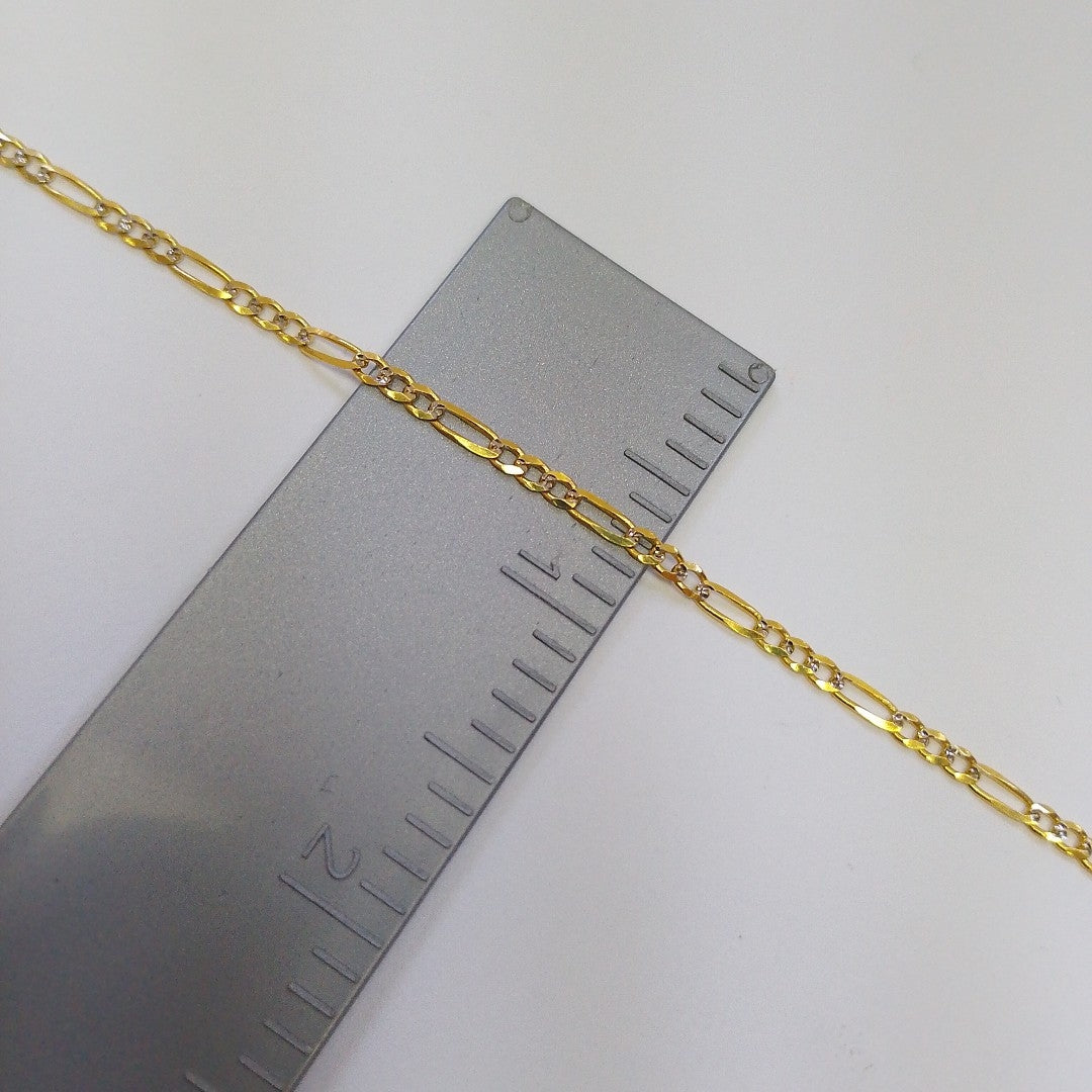 CADENA 3X1 DIAMANTADA 14K 60 CM 5 GR (NUEVO)