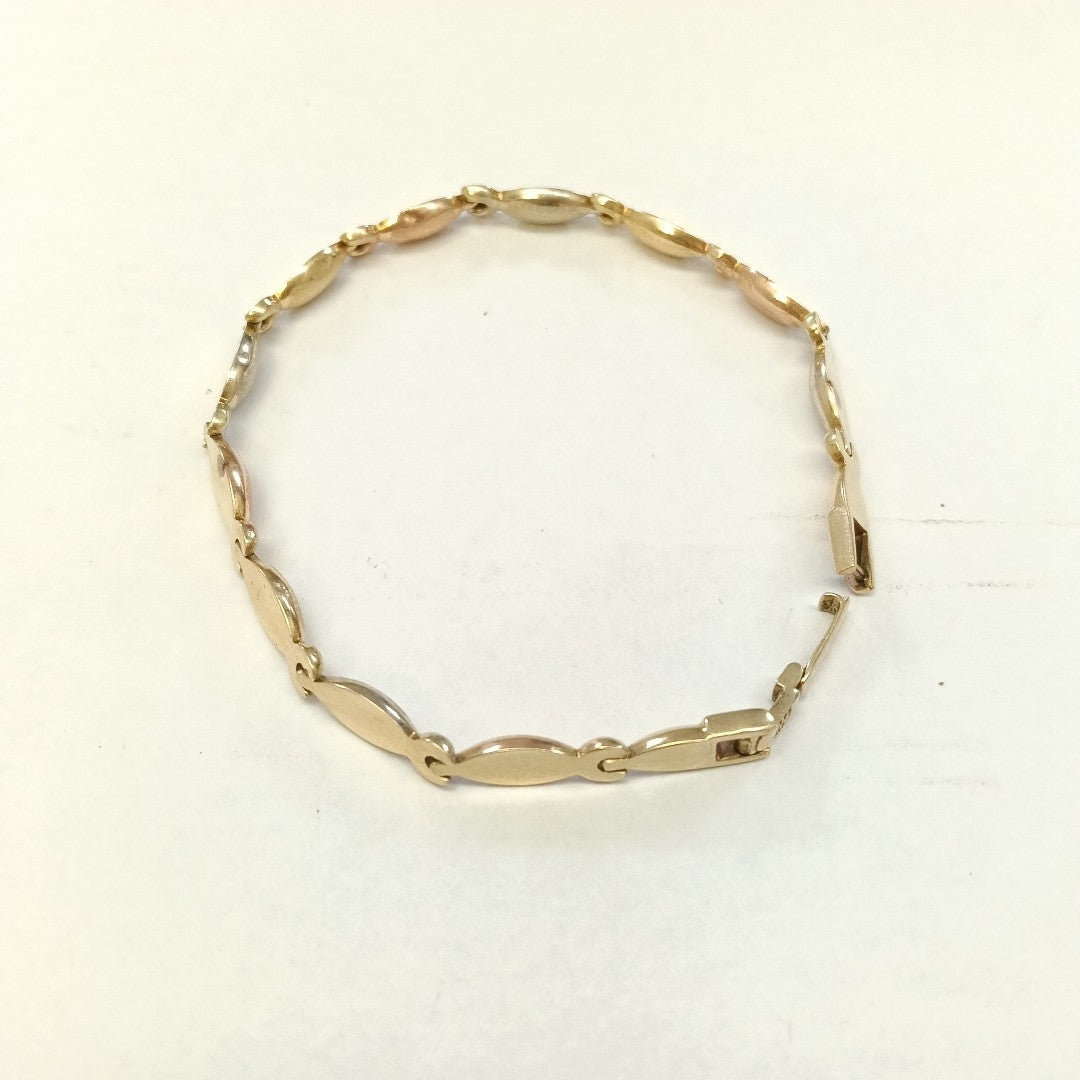 PULSERA ORO, ORO COMBINADO 14 K 6.5 GRMS (SEMINUEVO)