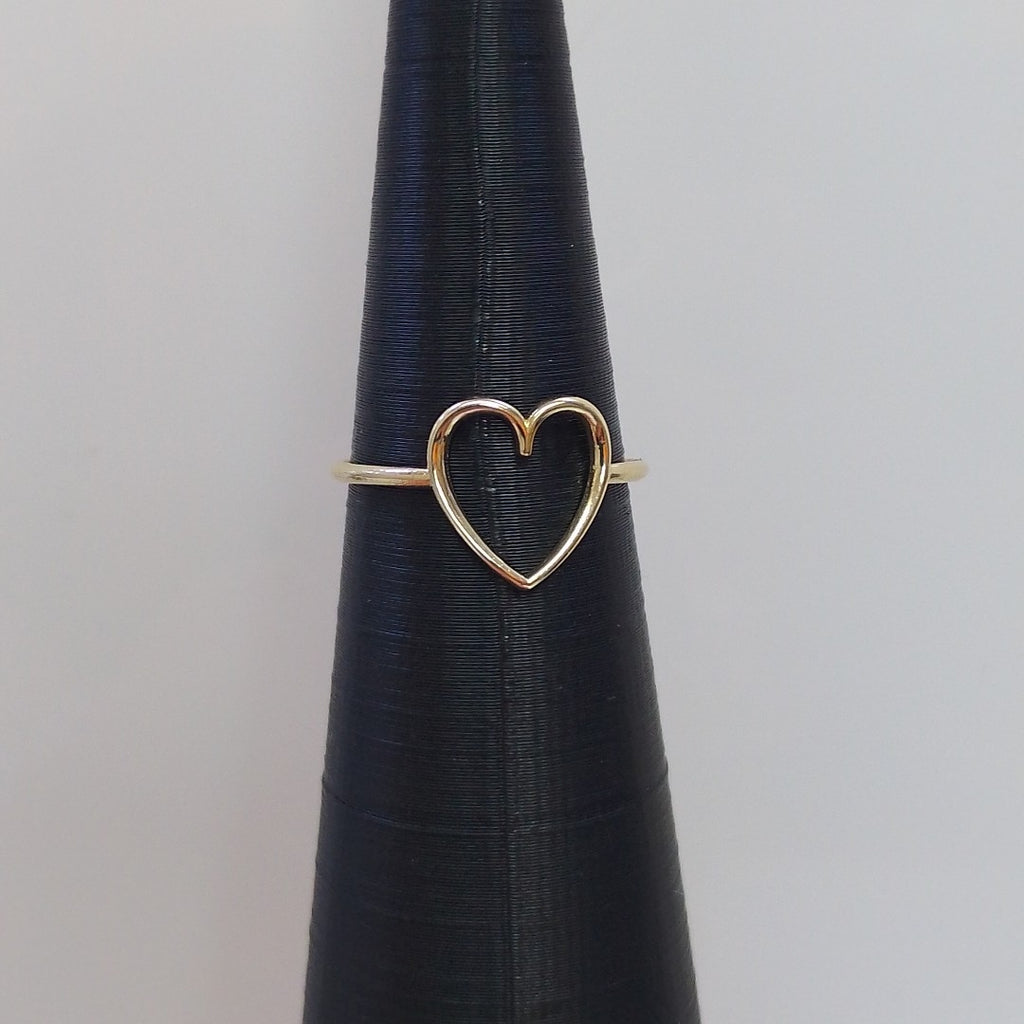 ANILLOS ANILLITO FIG CORAZON 10K TALLA 8 0.9 GR (NUEVO)