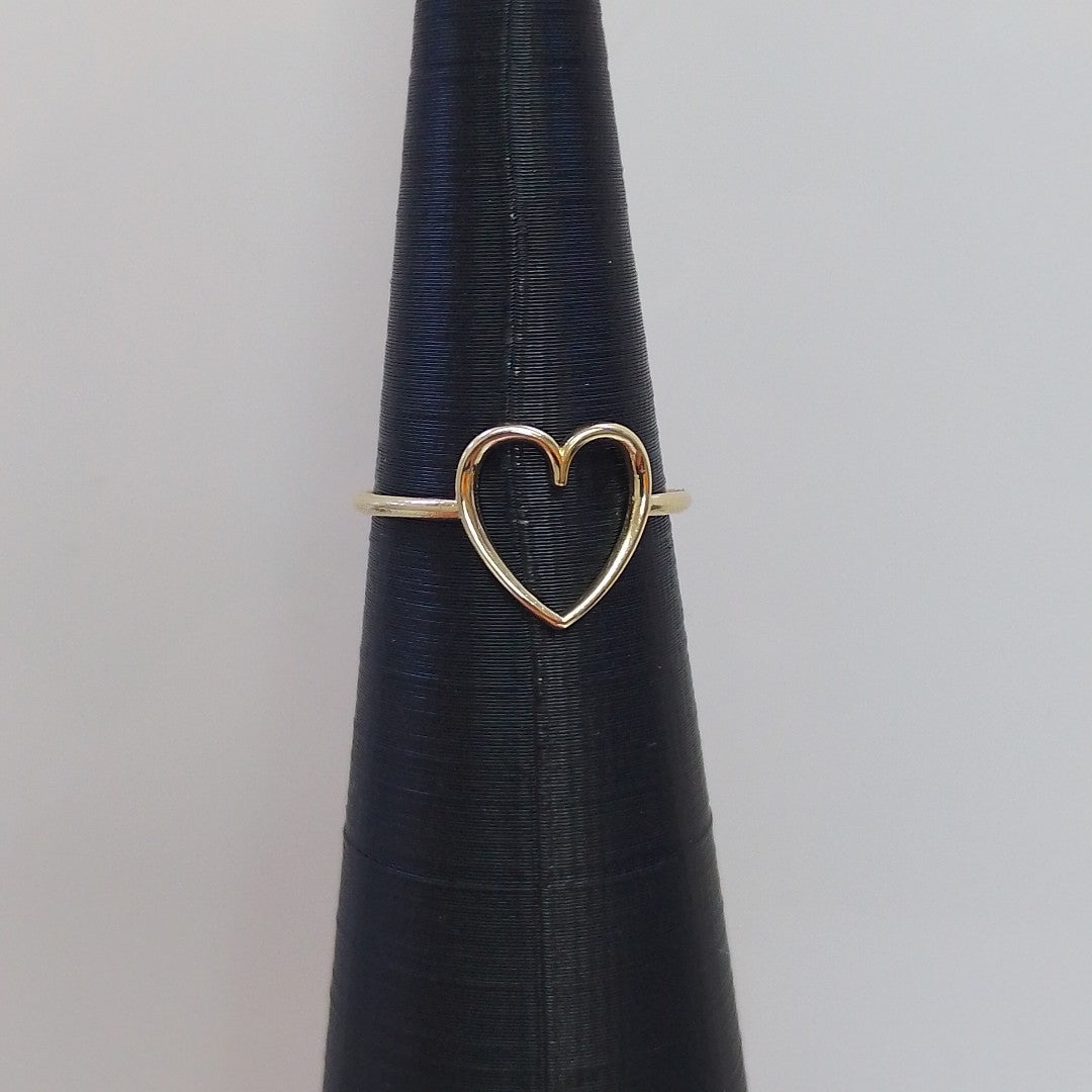 ANILLOS ANILLITO FIG CORAZON 10K TALLA 8 0.9 GR (NUEVO)