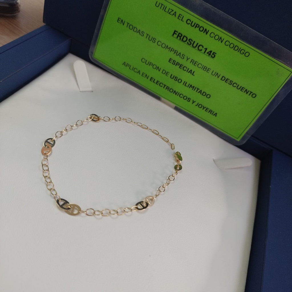 PULSERA ESPECIAL 14K 21 CM 1.8 GR (NUEVO)