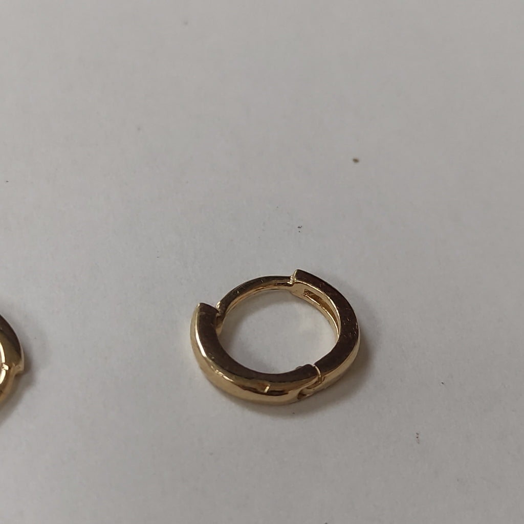 ARETES HUGGIE 14K 1.4 GR (NUEVO)