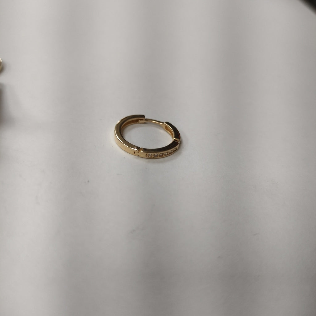 ARETES ARRACADAS LISAS 14K 2.3 GR (NUEVO)