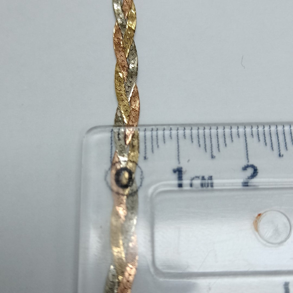 PULSERA ORO, ORO COMBINADO 14 K 1.2 GRMS (SEMINUEVO)