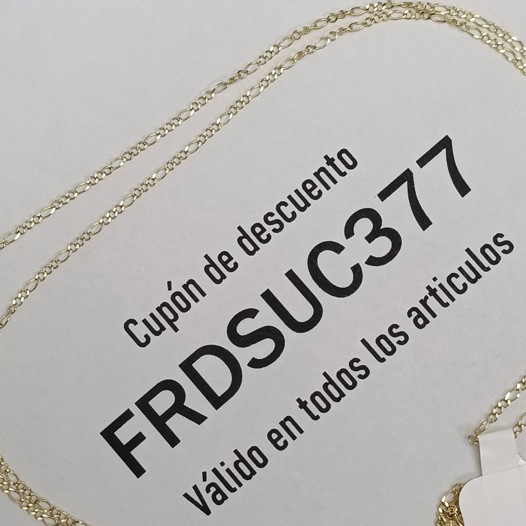 CADENAS TEJIDO 3X1 ORO 10K 55 CM 1.4 GR (NUEVO)