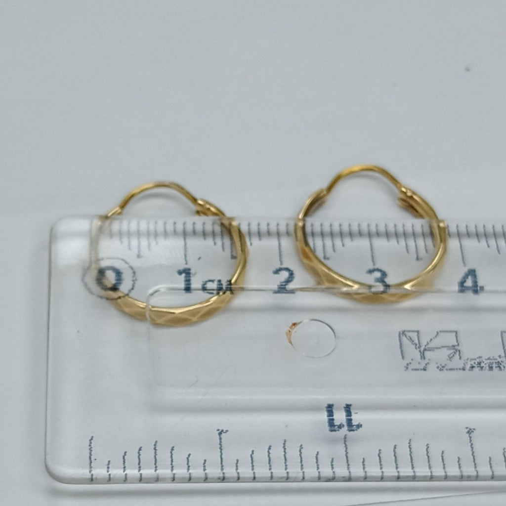 ARRACADAS PAR ORO 14 K 2 GRMS (SEMINUEVO)