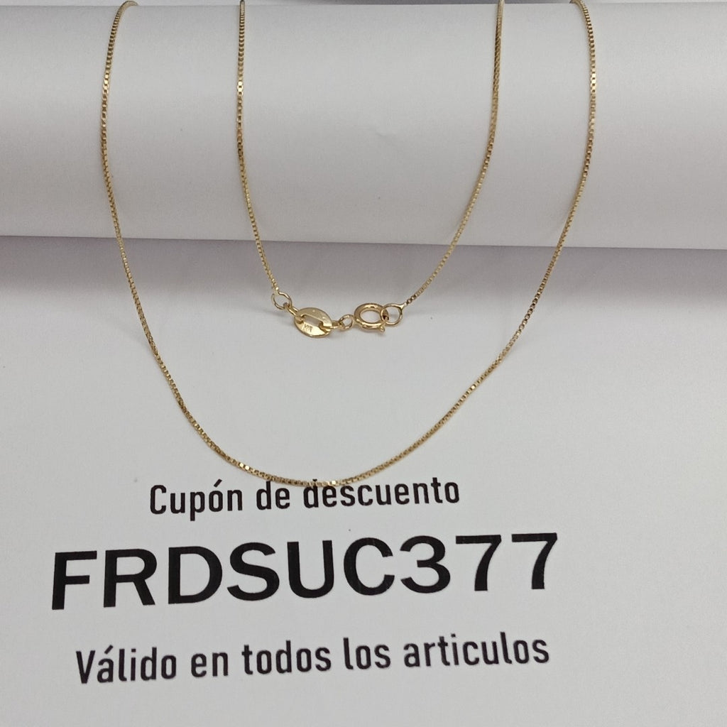 CADENA VENECIANO 14K 55 CM 1.8 GR (NUEVO)
