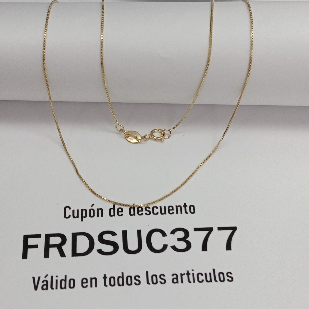 CADENA VENECIANO 14K 55 CM 1.8 GR (NUEVO)