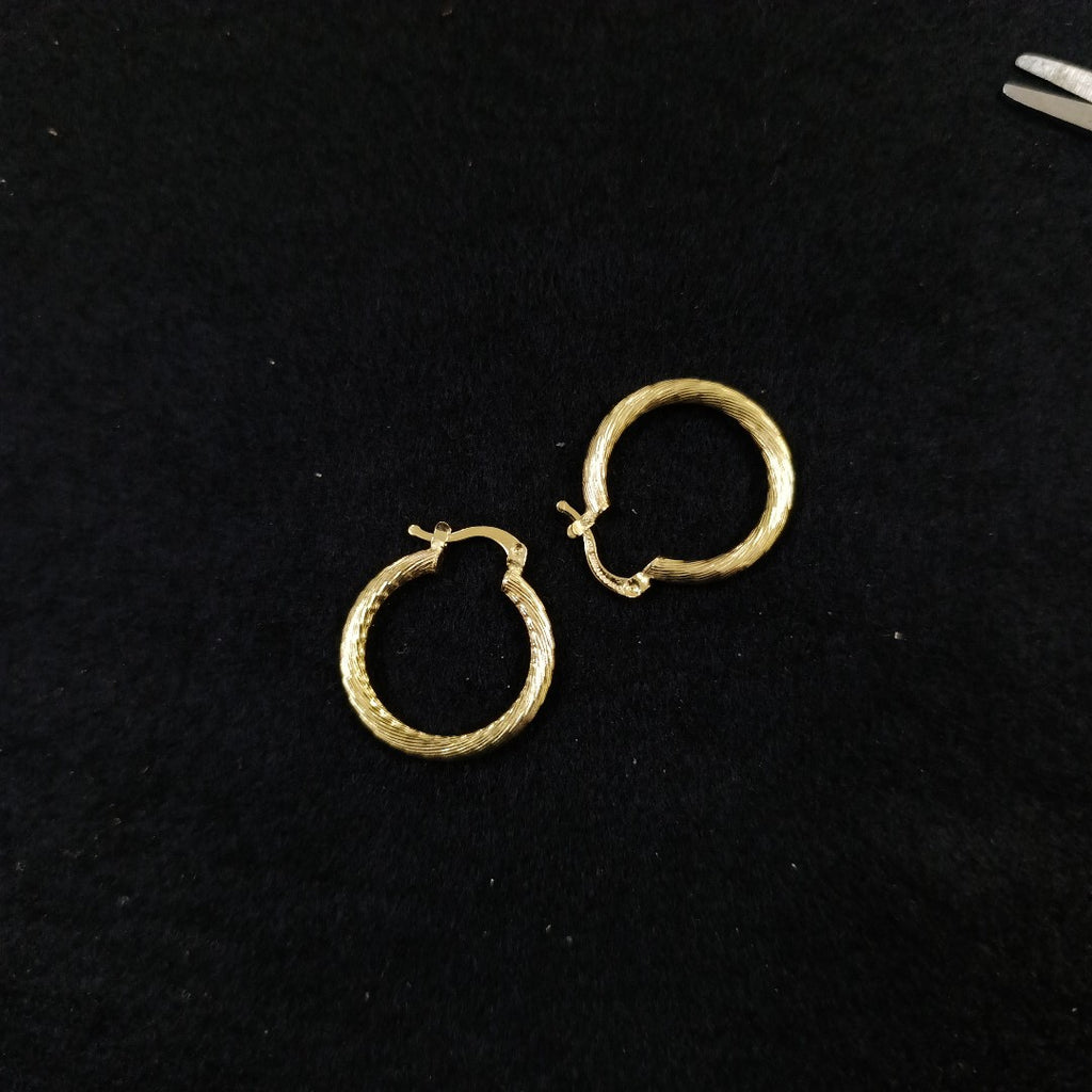 ARETES TEJIDO ARRACADAS ASTRIADAS 14K 2.8 GR (NUEVO)