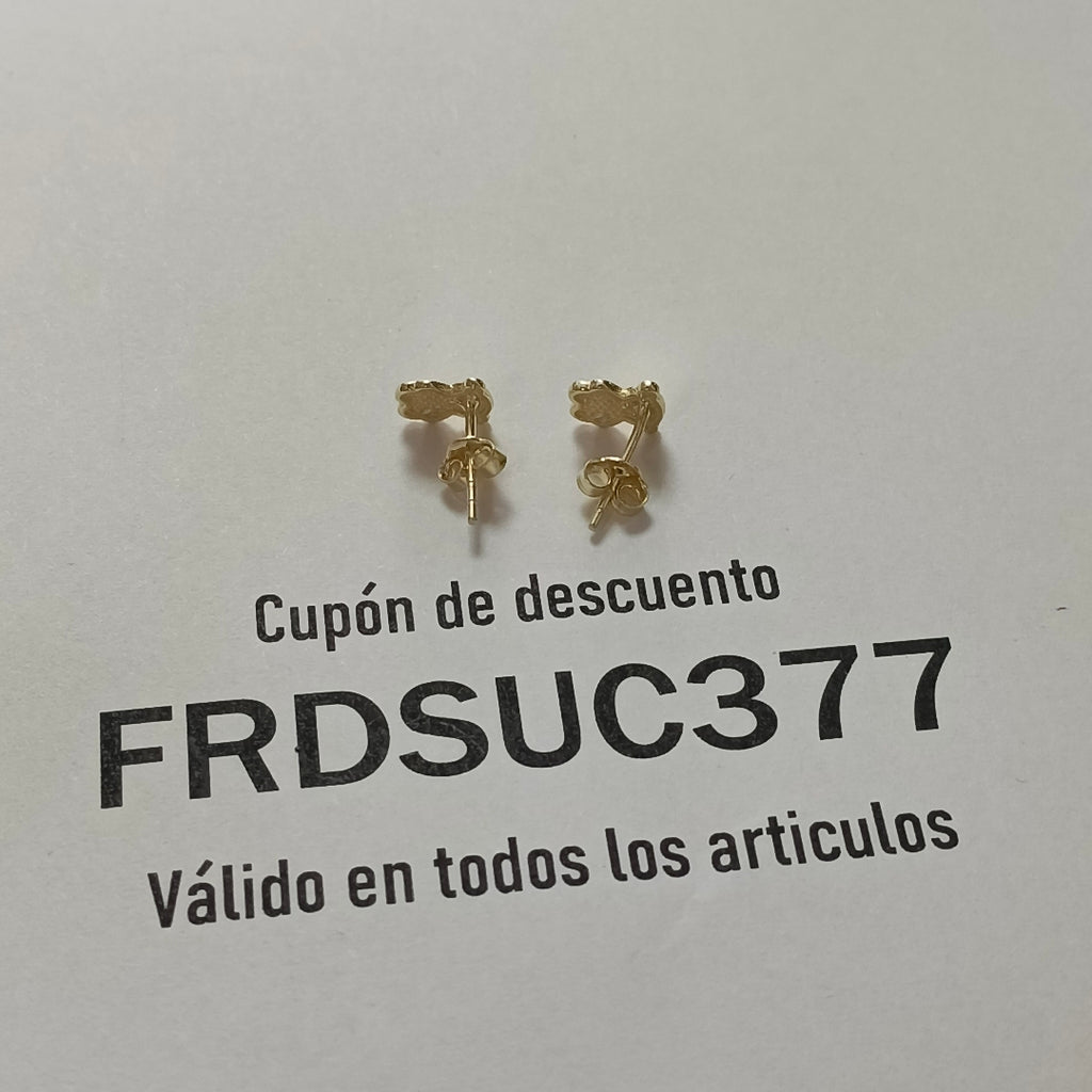 BROQUELES ORO 14K 1 (NUEVO)