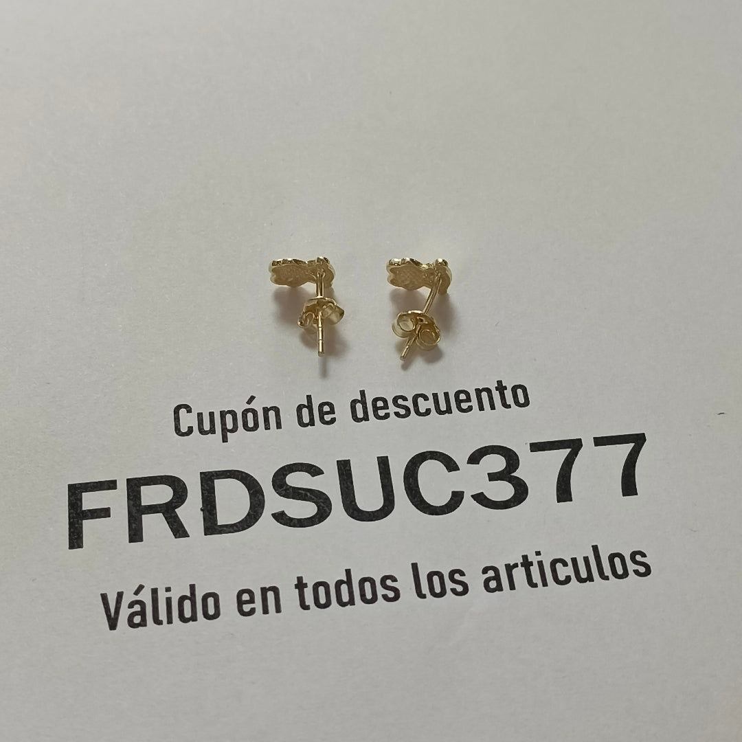 BROQUELES ORO 14K 1 (NUEVO)