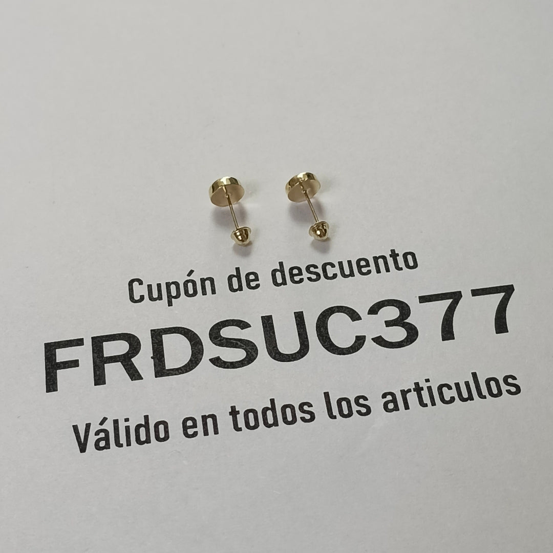 BROQUELES BROQUEL C CIRCONIA 14K 0.27 GR (NUEVO)