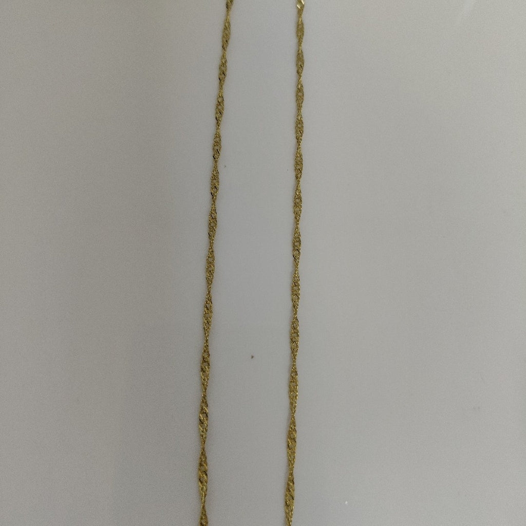 CADENA MEDIO TORZAL 10K 55 CM 2.4 GR (NUEVO)