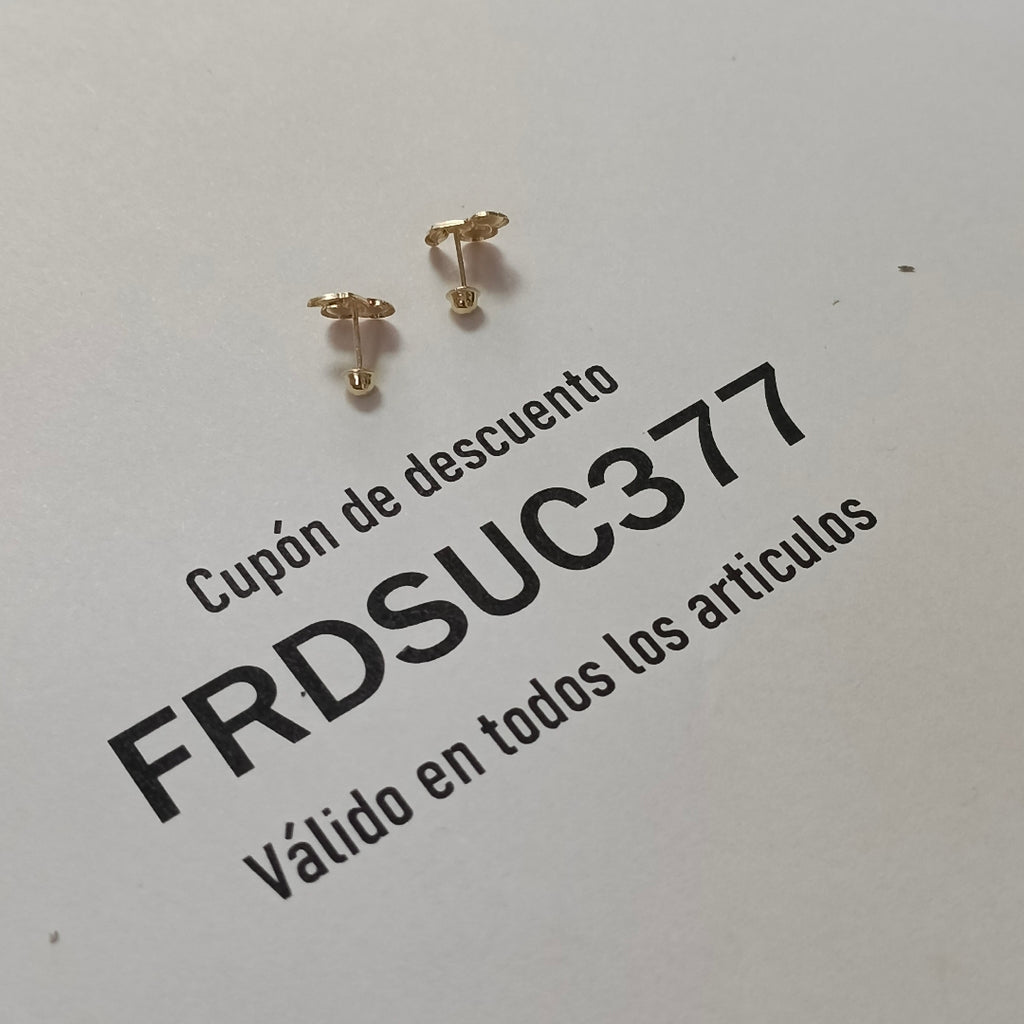 BROQUELES BROQUE FIG CEREZA C ESMALTE 14K 0.2203 GR (NUEVO)