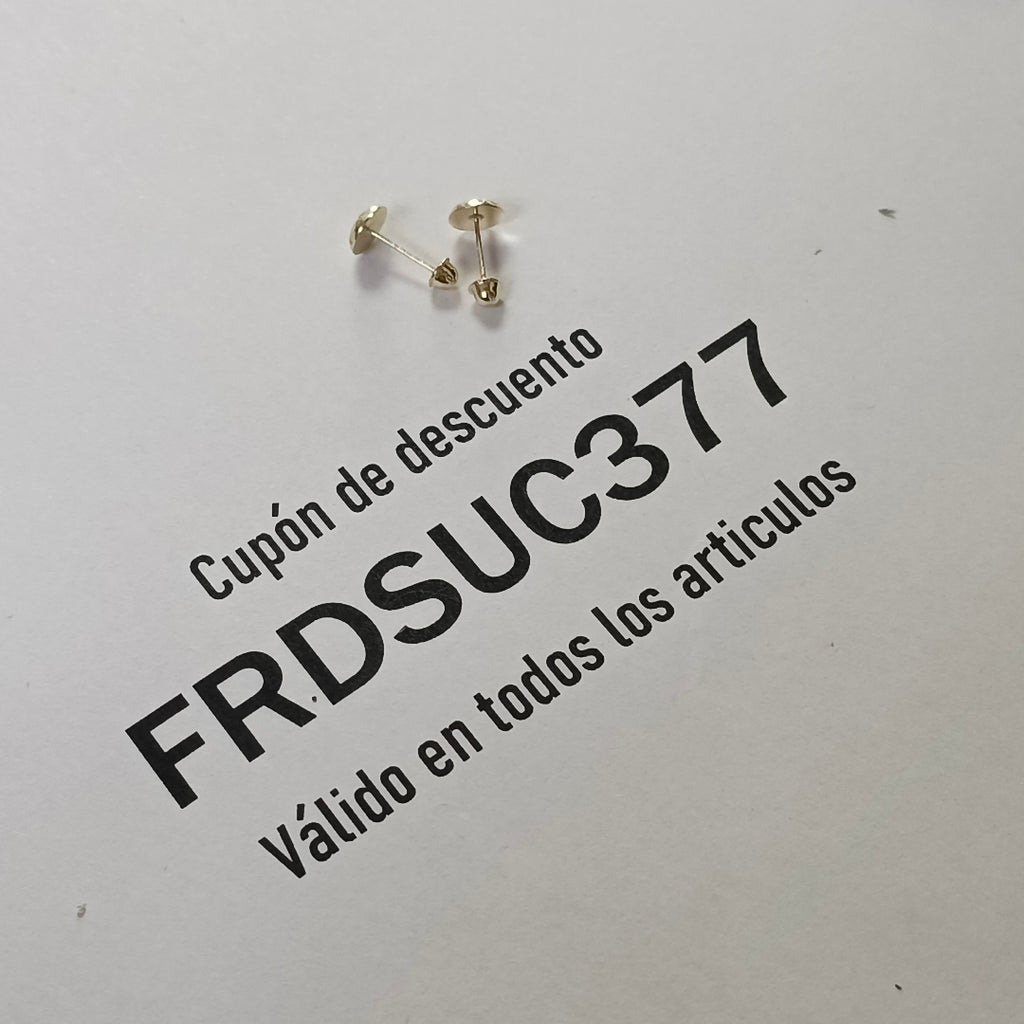 BROQUELES BROQUEL FIG BALON DE FUTBOL 14K 0.2387 GR (NUEVO)