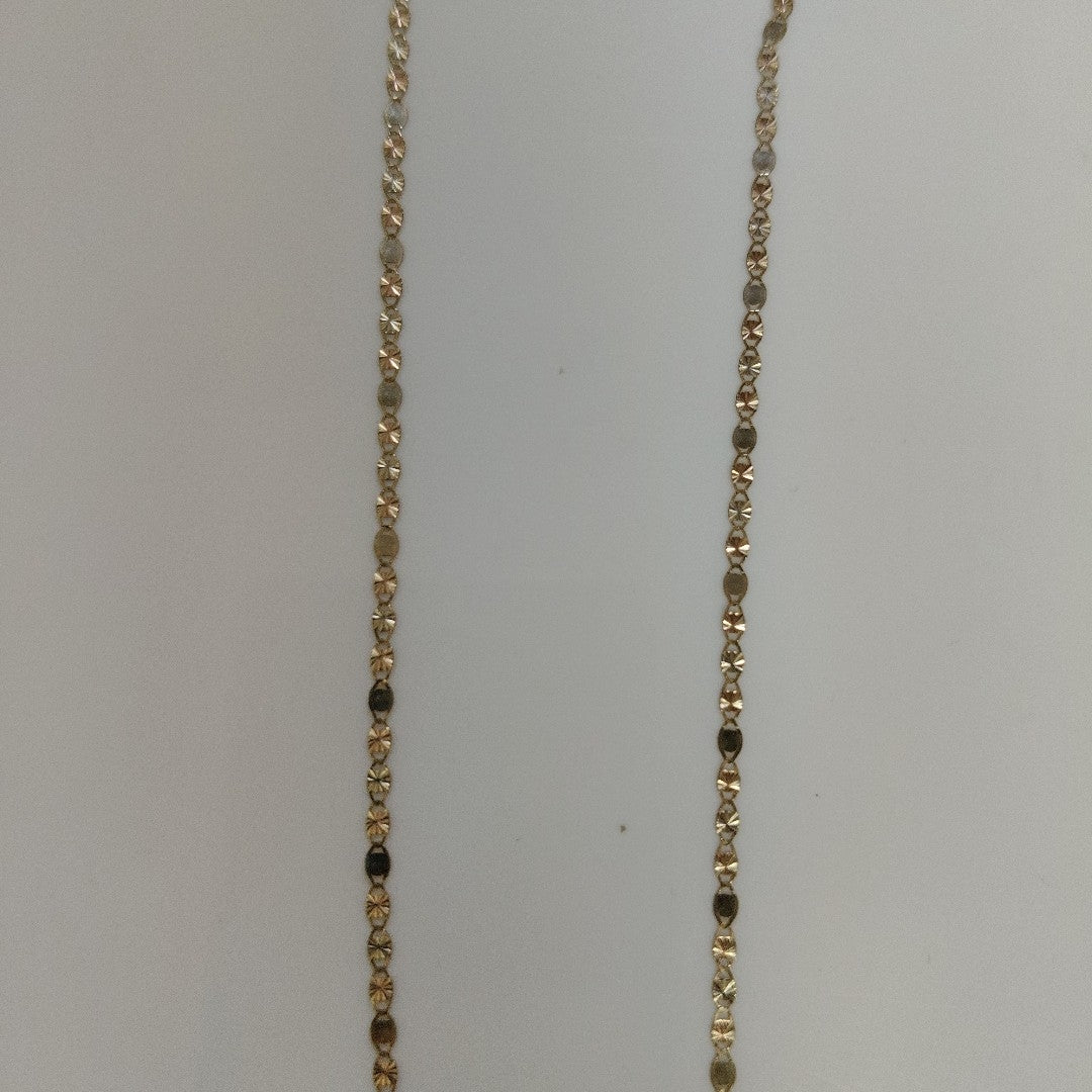CADENAS TEJIDO GUCHI ORO 10K 55 CM 1.7 GR (NUEVO)