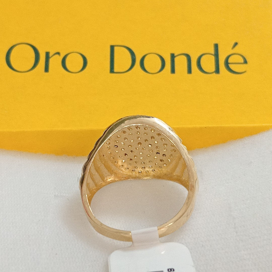 ANILLO C CIRCONIAS 14K 11 TALLA 7.4 GR (NUEVO)