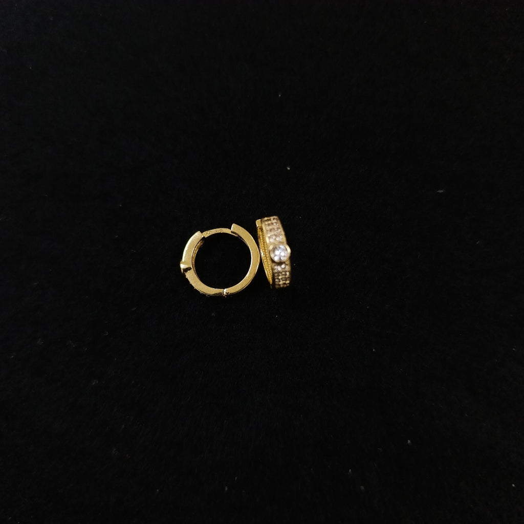 ARETES ARRACADAS C CIRCONIAS 10K 2.6 GR (NUEVO)