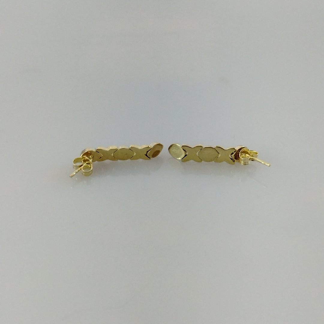 BROQUELES PAR ORO 14 K 2,20 GRMS (SEMINUEVO)