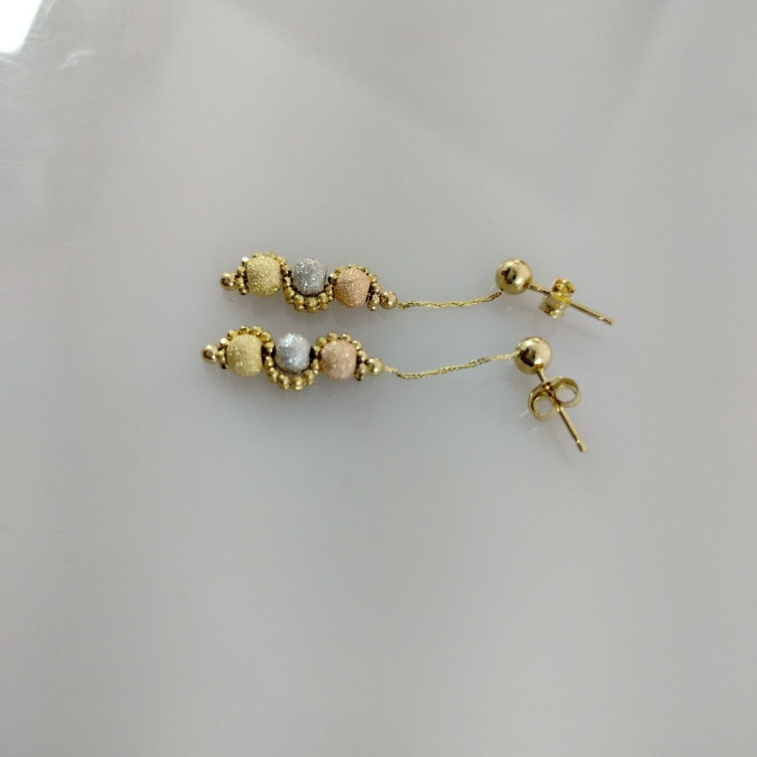 BROQUELES PAR ORO 14 K 2,20 GRMS (SEMINUEVO)