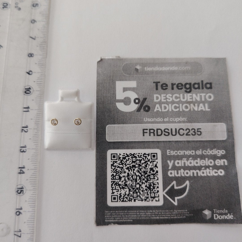 BROQUELES BROQUEL C CIRCONIA 14K 0.1501 GR (NUEVO)