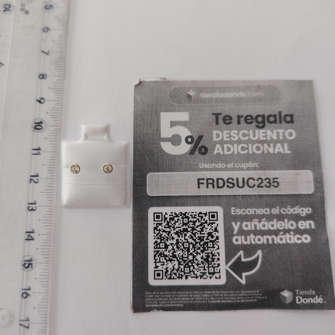 BROQUELES BROQUEL C CIRCONIA 14K 0.1501 GR (NUEVO)