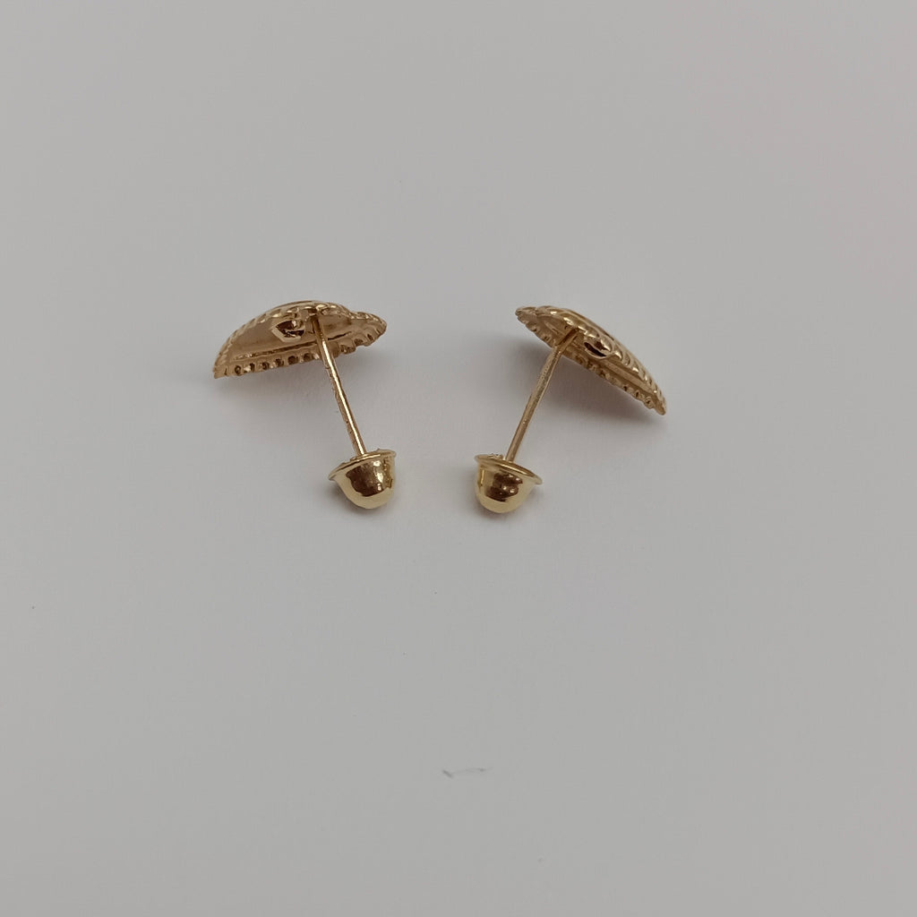 BROQUELES BROQUEL FIG CORAZON C CIRCONIA 14K 0.2614 GR (NUEVO)