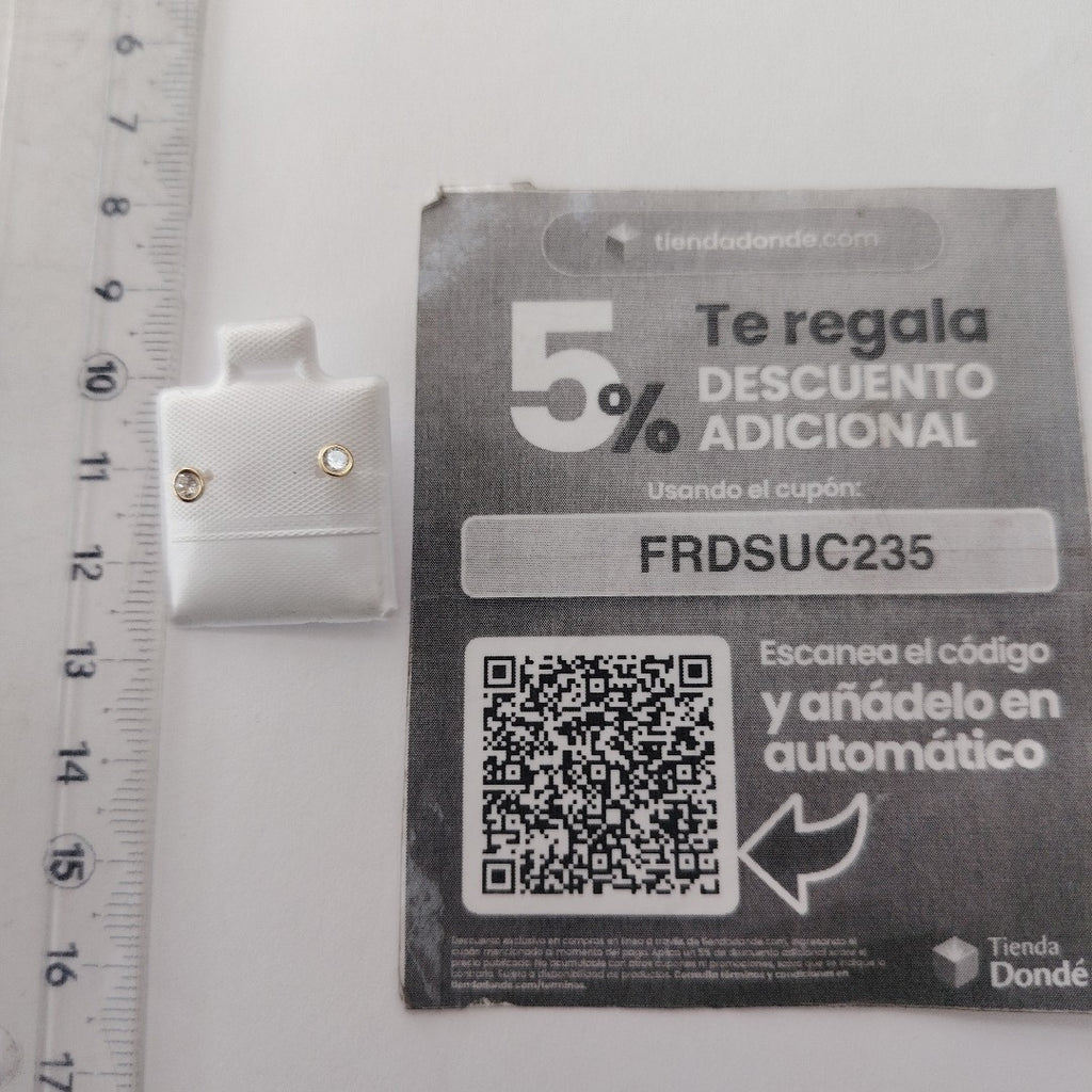 BROQUELES BROQUEL C CIRCONIA 14K 0.1501 GR (NUEVO)