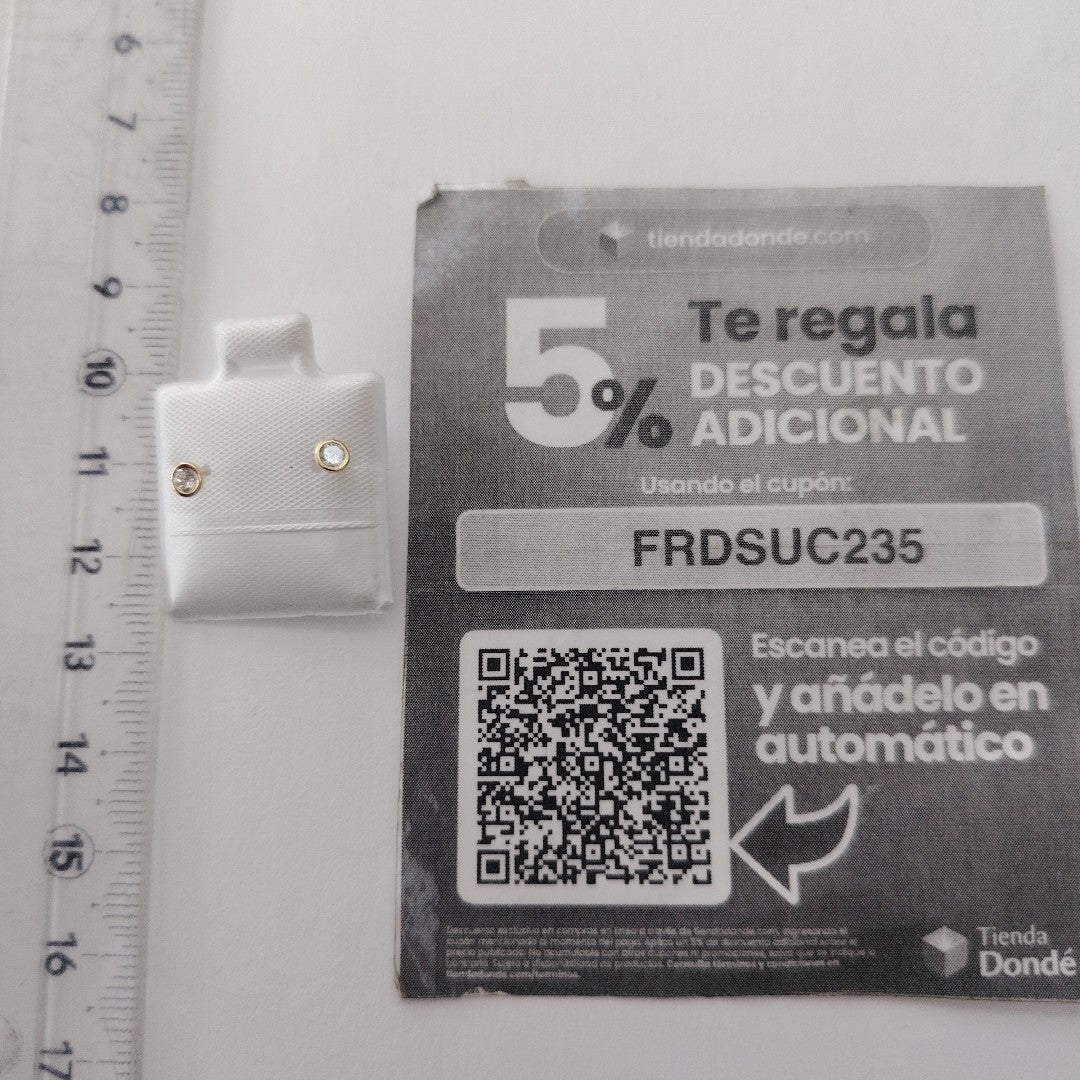 BROQUELES BROQUEL C CIRCONIA 14K 0.1501 GR (NUEVO)
