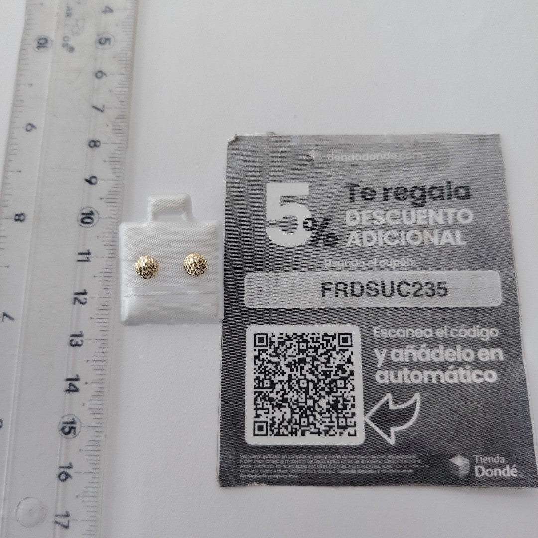 BROQUELES BROQUEL FIG LUNETA 14K 0.2268 GR (NUEVO)