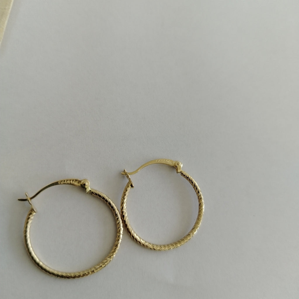 ARETES ARRACADAS 14K 1.2 GR (NUEVO)