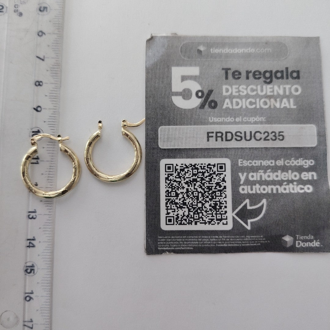 ARETES ARRACADAS 14K 2.7 GR (NUEVO)