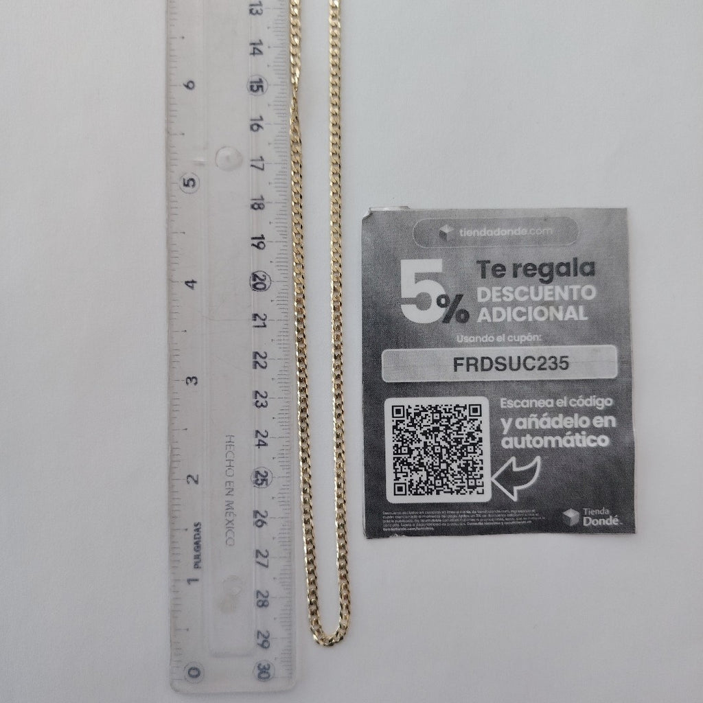 CADENA BARBADA 14K 60 CM 10 GR (NUEVO)