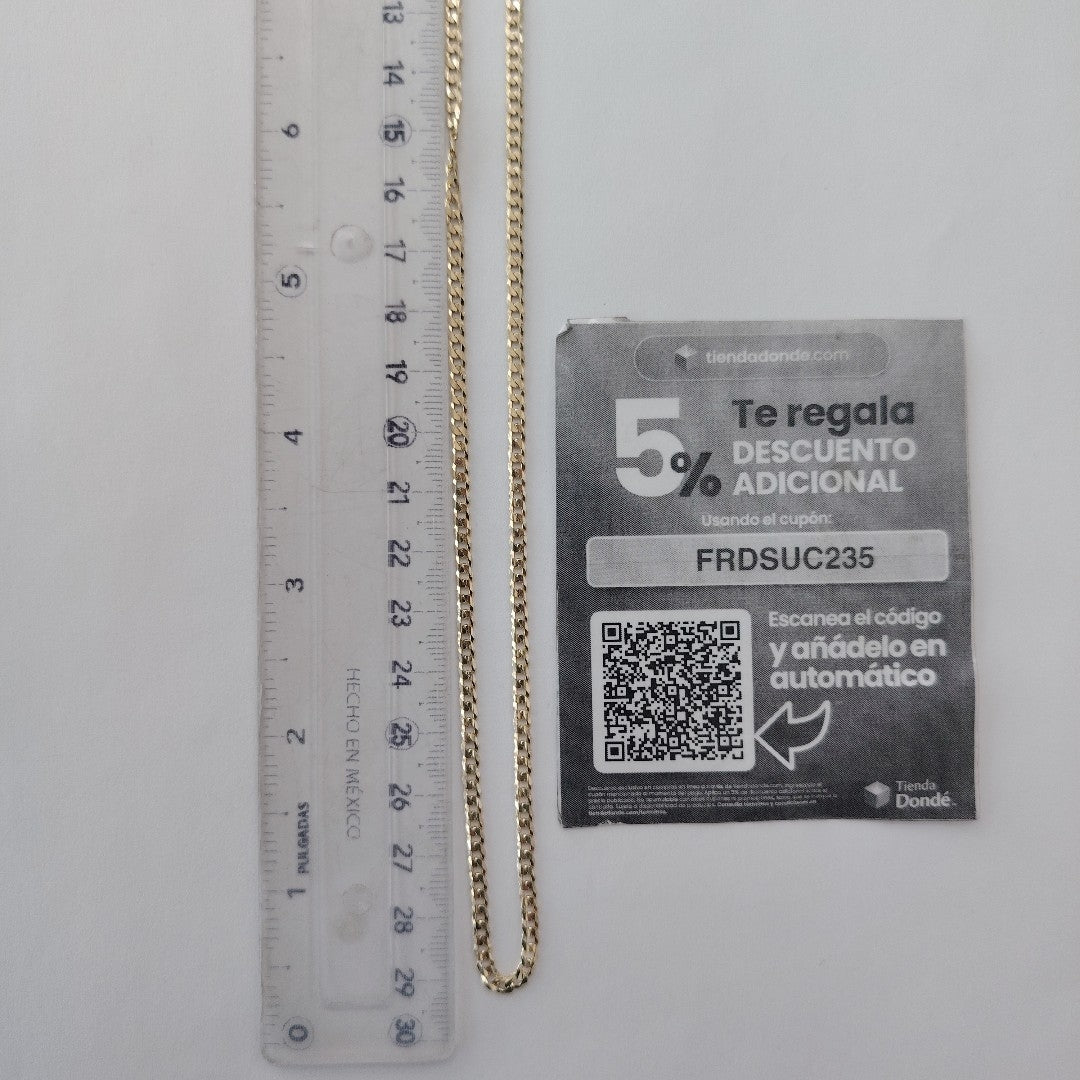 CADENA BARBADA 14K 60 CM 10 GR (NUEVO)