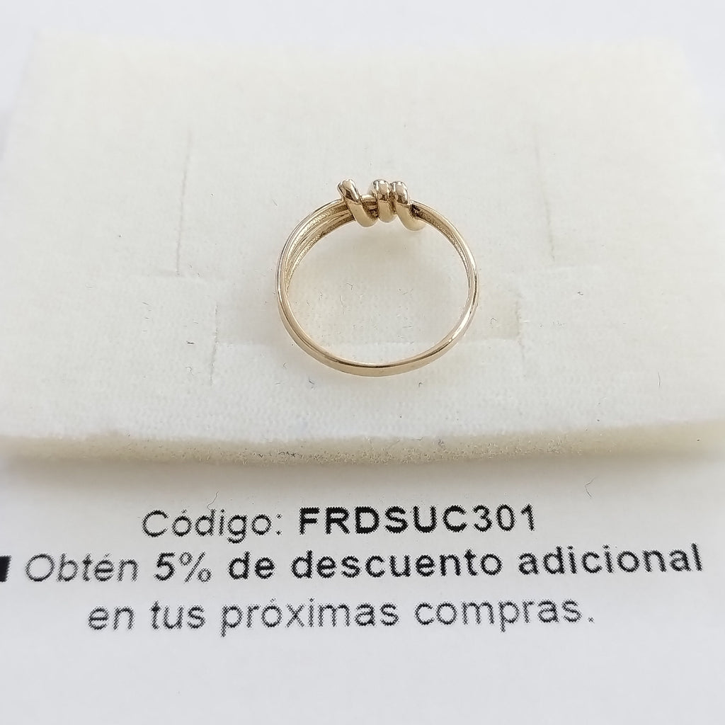 ANILLO ANILLITO C NUDO 14K 7 TALLA 2.1 GR (NUEVO)