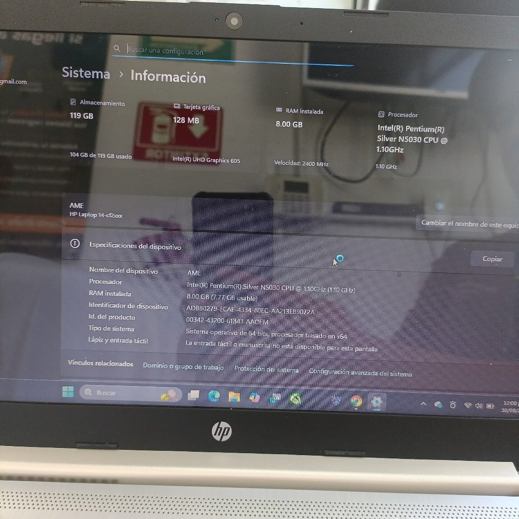 LAPTOP OTRAS MARCAS OTROS MODELOS 4GB A 7.9GB RAM, 16GB A 320GB DD MEMORIA RAM 4GB A 7.9GB DISCO DURO 16GB A 320GB (SEMINUEVO)