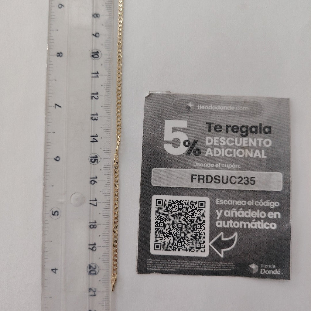 PULSERA BARBADA 14K 21 CM 2.3 GR (NUEVO)